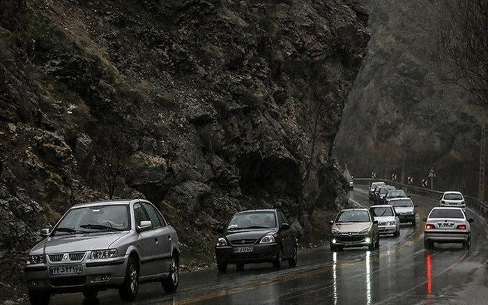 ترافیک سنگین در آزادراه کرج-تهران