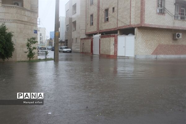 بارش شدید باران در بوشهر
