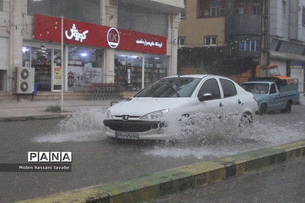بارش شدید باران در بوشهر