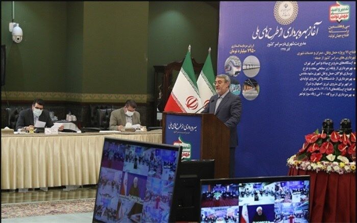 رئیس‌جمهوری ۹۹ پروژه ملی عمران و مدیریت شهری را افتتاح کرد