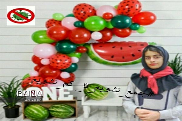 برگزاری پویش هشتگ جمع نشویم تا کم نشویم  دانش آموزان شهریاری