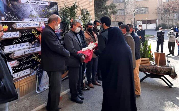 قدردانی و ادای احترام به شهید مدافع سلامت ملاردی