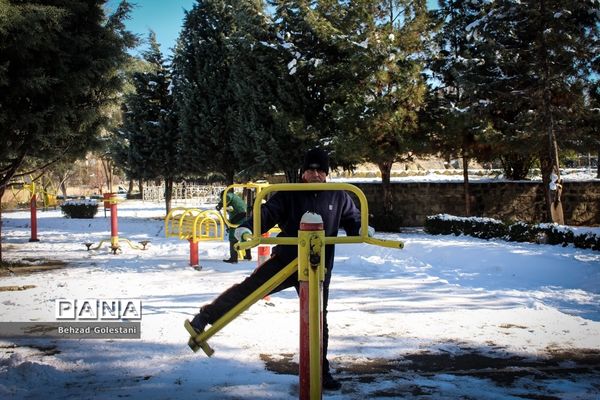 صبحگاه زمستانی در ارومیه