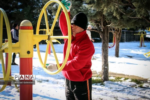 صبحگاه زمستانی در ارومیه