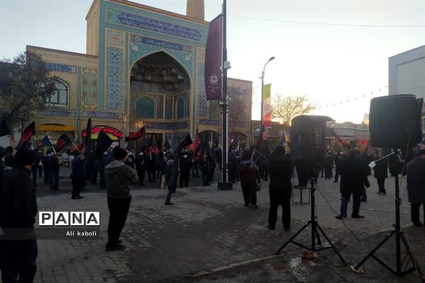 عزاداری ایام فاطمیه با رعایت اصول بهداشتی در زنجان