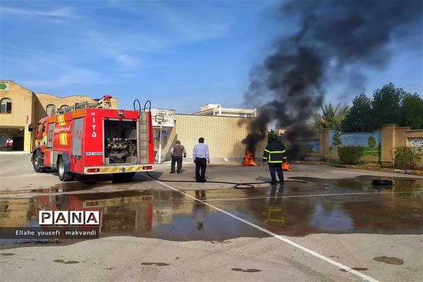 مانور سراسری زلزله در شهرستان امیدیه