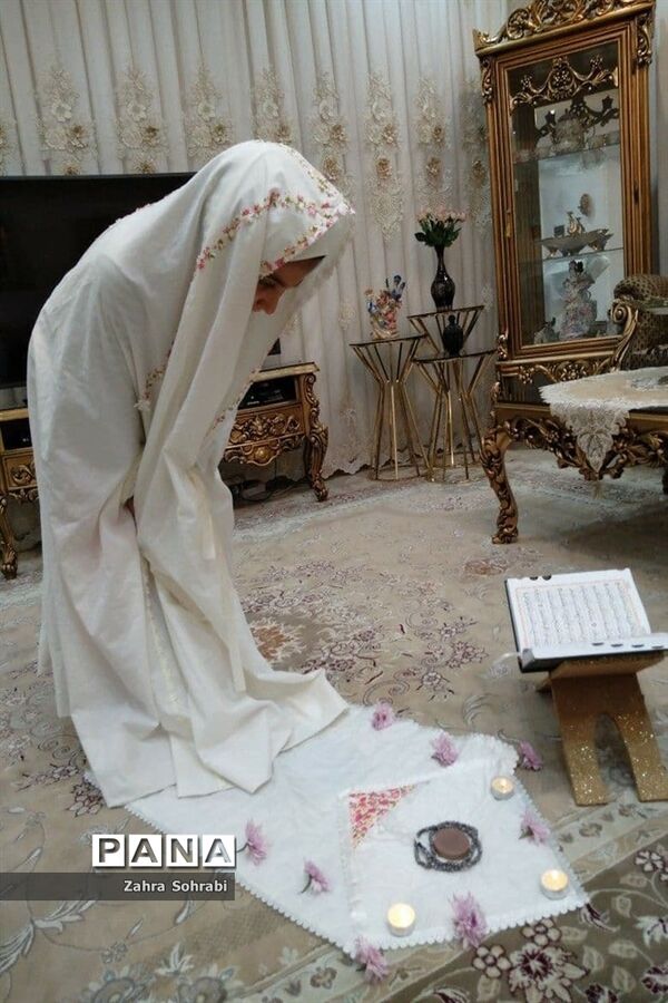 جشن عبادت دانش‌آموزان آموزش و پرورش اسلامشهردردوران کرونا
