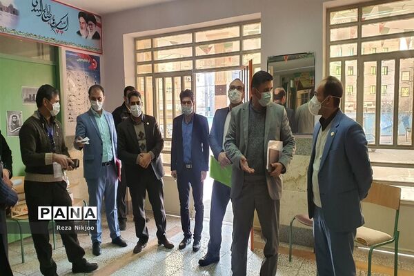 بازدید از حوزه‌های آزمون استخدامی ناحیه یک بهارستان