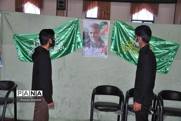 فضاسازی سالگرد شهادت سردار دلها  درشهرستان خوسف  استان خراسان جنوبی