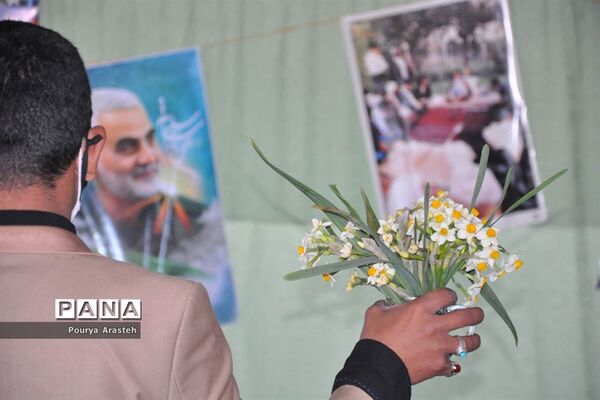 فضاسازی سالگرد شهادت سردار دلها  درشهرستان خوسف  استان خراسان جنوبی