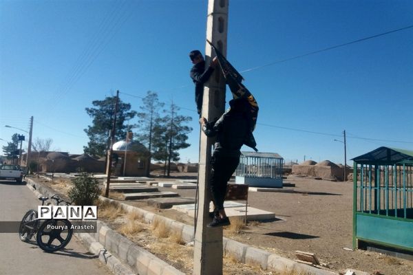 فضاسازی  روستای معصوم آباد شهرستان خوسف به مناسبت ایام فاطمیه وشهادت سرداردلها