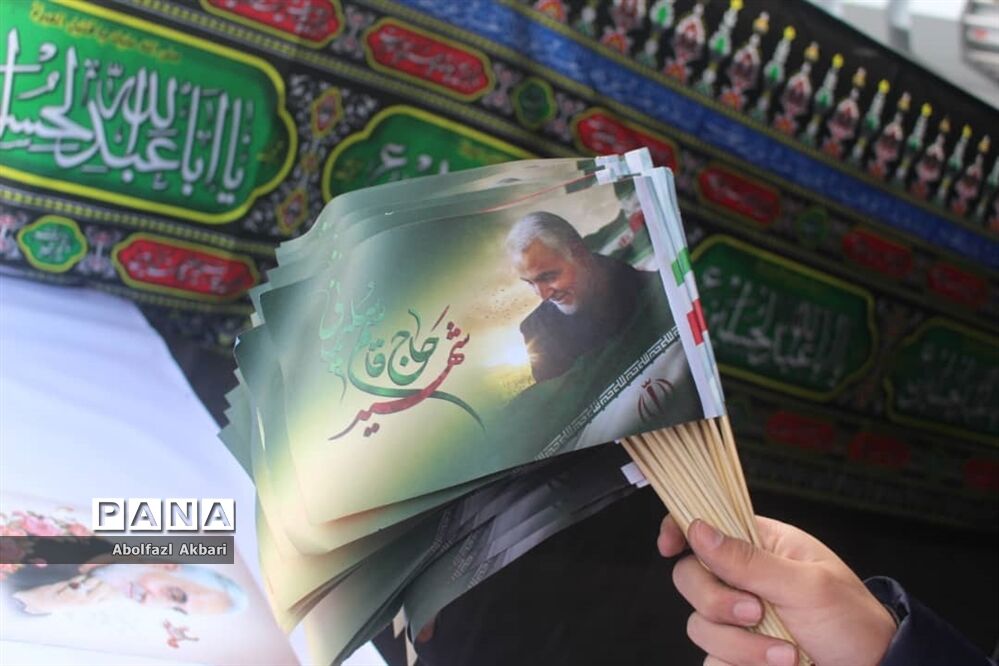 نخستین سالگرد شهید سلیمانی در ساری