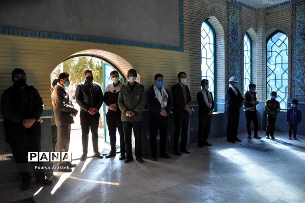 غبارروبی مزارشهدا شهرستان خوسف در سالروز شهادت سردار دلها