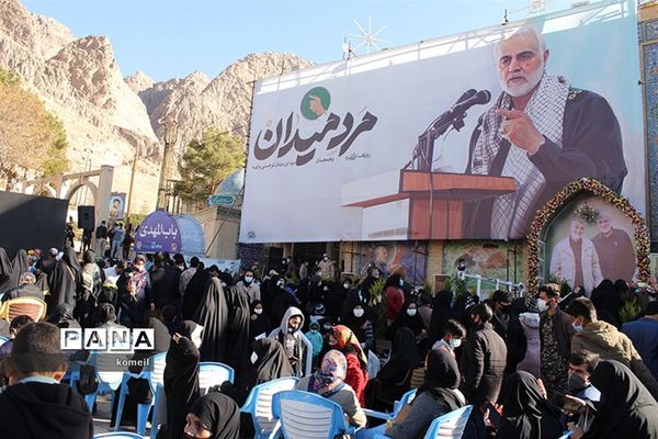 مراسم سالگرد سردار سلیمانی در گلزار شهدای کرمان