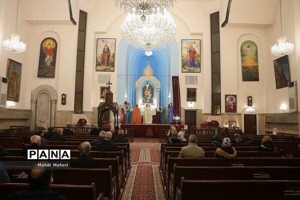 مراسم میلاد حضرت مسیح (ع)  در کلیسای گریگور لوساووریچ مقدس