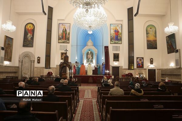 مراسم میلاد حضرت مسیح (ع)  در کلیسای گریگور لوساووریچ مقدس