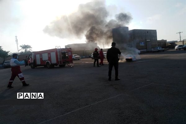 برگزاری مانور زلزله در اداره آموزش و پرورش کارون