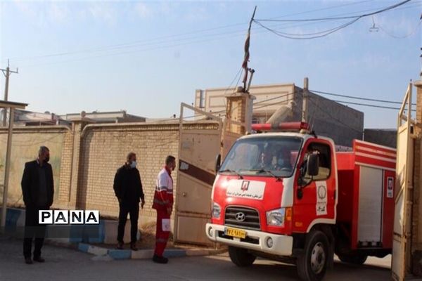 برگزاری مانور زلزله در اداره آموزش و پرورش کارون