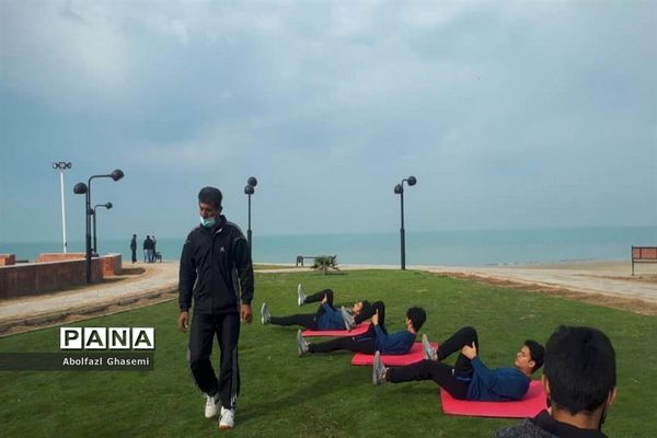 طرح ملی تولید فیلم های نرمش و ورزش صبحگاهی در مدارس استان بوشهر