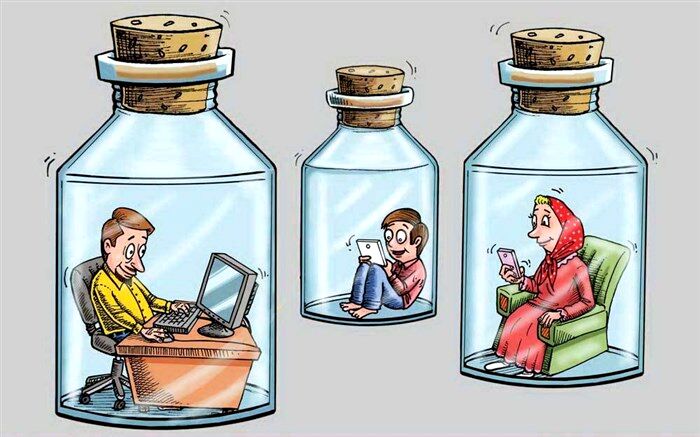 استفاده بیش از حد از موبایل، برای فرزندان، انزوا و آسیب های اجتماعی در پی دارد