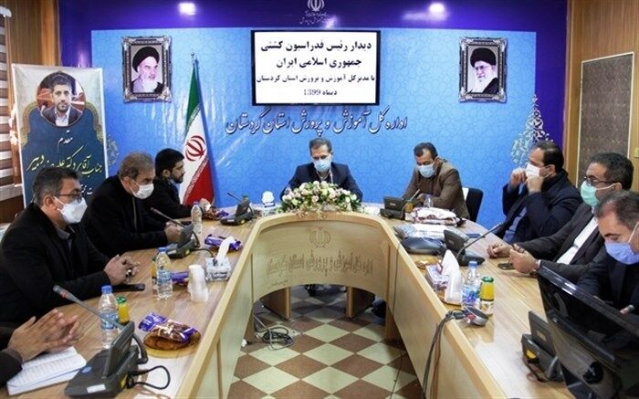دیدار مدیر کل آموزش و پرورش کردستان با رییس فدارسیون کشتی کشور