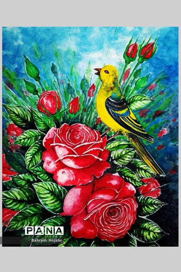 نمایشگاه مجازی آثار نقاشی و طراحی بهرام هژبر، معلم هنرمند اهل گله‌دار