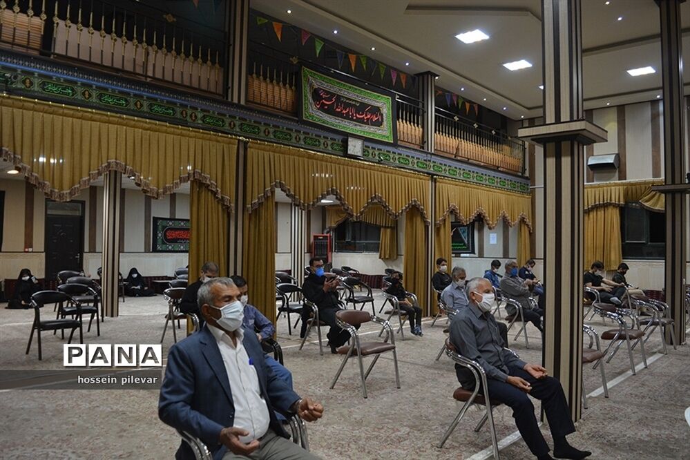مراسم دهه اول محرم در مجتمع فرهنگی مذهبی و خیریه ابن حسام در بیرجند استان خراسان جنوبی