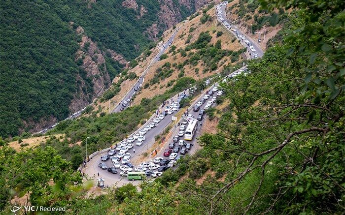 تردد روان در آزاد راه تهران ـ شمال