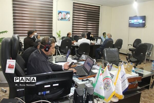 ویدئو کنفرانس پروژه ملی کنترل وزن و چاقی دانش آموزان  اداره کل آموزش و پرورش استان بوشهر