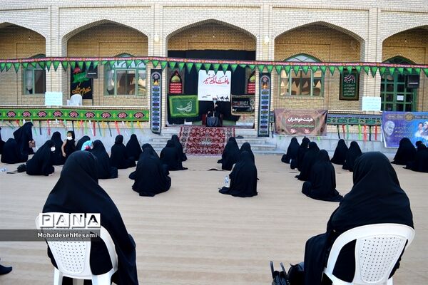 عزاداری حسینی در حوزه علمیه نرجس(س) شهرستان بیرجند