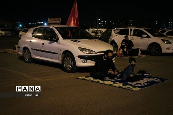 مراسم عزاداری در جمعه بازار خودرو مشهد