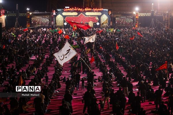 عزاداری شب تاسوعا حسینی در هئیت ریحانه الحسین