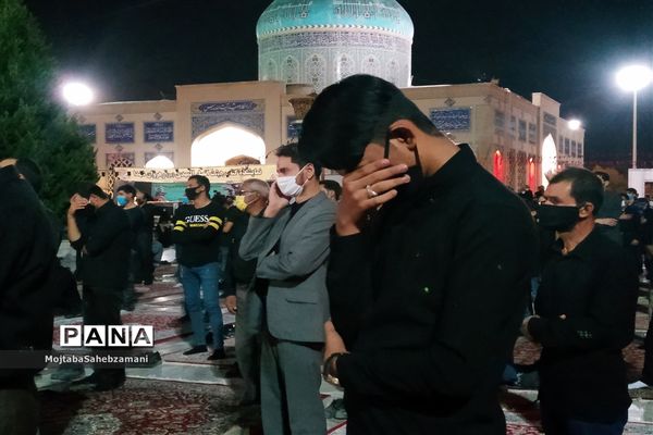 مراسم شب عاشورا در آرامگاه مدرس کاشمر