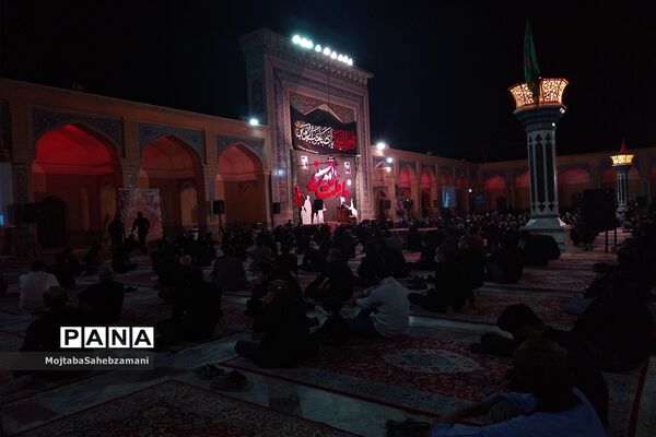 مراسم شب عاشورا در آرامگاه مدرس کاشمر