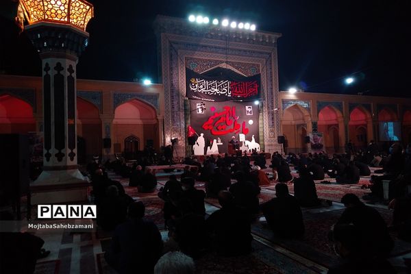 مراسم شب عاشورا در آرامگاه مدرس کاشمر