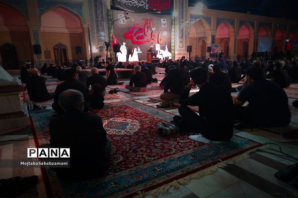 مراسم شب عاشورا در آرامگاه مدرس کاشمر