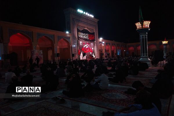 مراسم شب عاشورا در آرامگاه مدرس کاشمر
