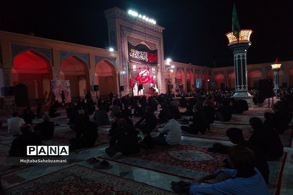 مراسم شب عاشورا در آرامگاه مدرس کاشمر