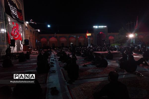 مراسم شب عاشورا در آرامگاه مدرس کاشمر