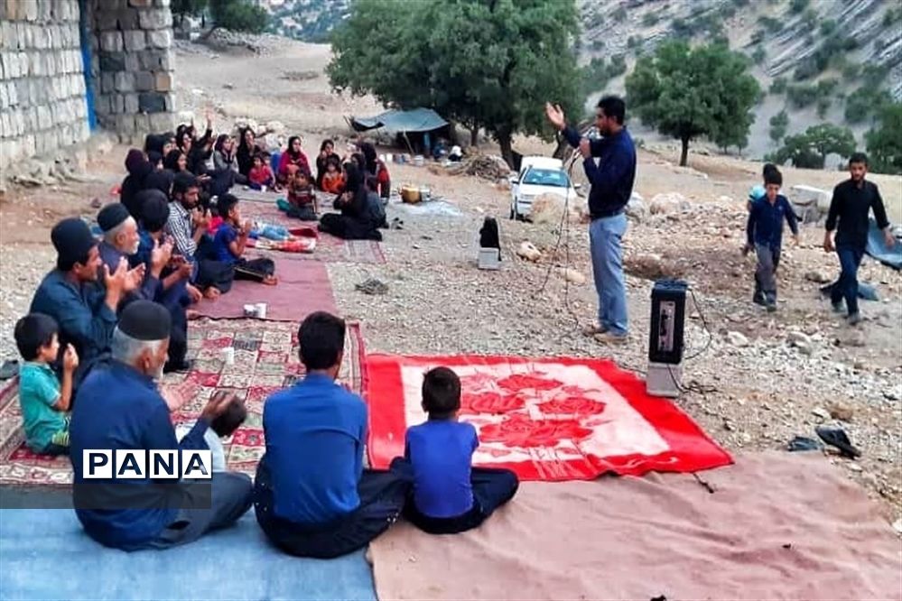 مراسم  ایام محرم در بین عشایر بختیاری توسط گروه جهادگران شهرستان امیدیه