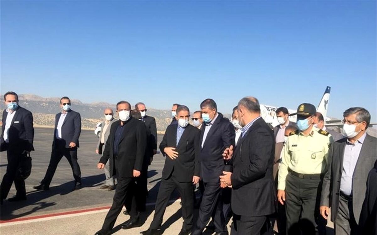طرح تطویل باند فرودگاه یاسوج با حضور وزیر راه وشهرسازی به بهره برداری رسید