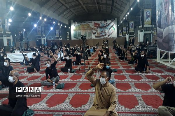 آیین سوگواری دهه دوم محرم در مصلای مهدیه امام خمینی (ره) اهواز