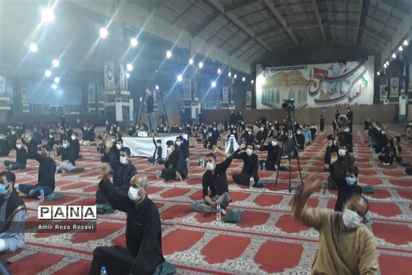 آیین سوگواری دهه دوم محرم در مصلای مهدیه امام خمینی (ره) اهواز