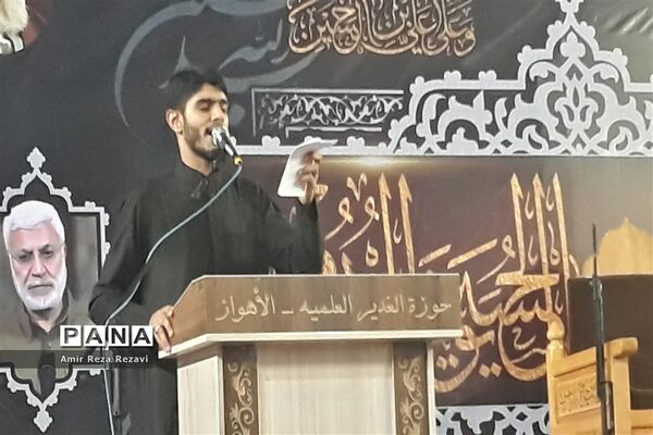 آیین سوگواری دهه دوم محرم در مصلای مهدیه امام خمینی (ره) اهواز