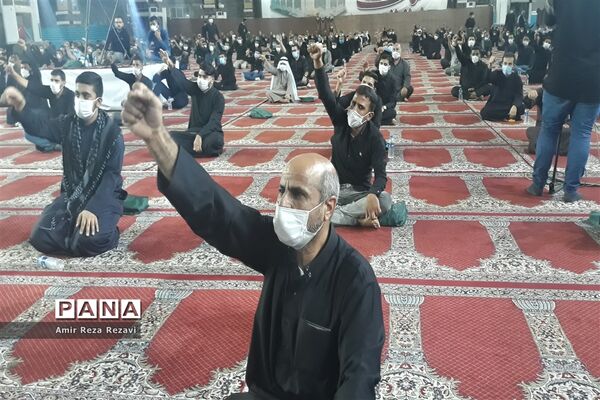 آیین سوگواری دهه دوم محرم در مصلای مهدیه امام خمینی (ره) اهواز