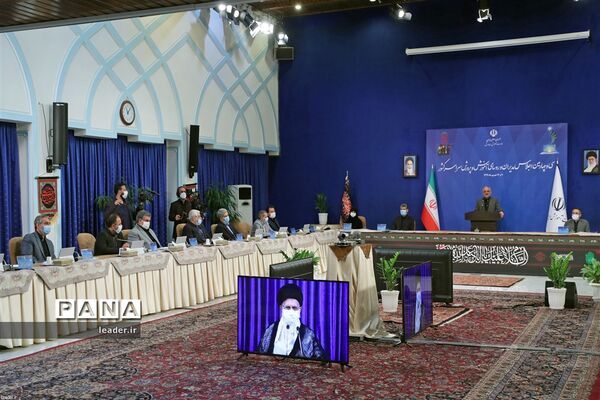 ارتباط تصویری سی و چهارمین اجلاس آموزش و پرورش با رهبر انقلاب