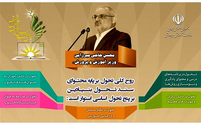 حاجی میرزایی: پنج تحول اساسی بر پایه محتوای سند تحول بنیادین مدنظر است