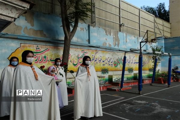 نواخته شدن زنگ بازگشائی مدارس در منطقه 9