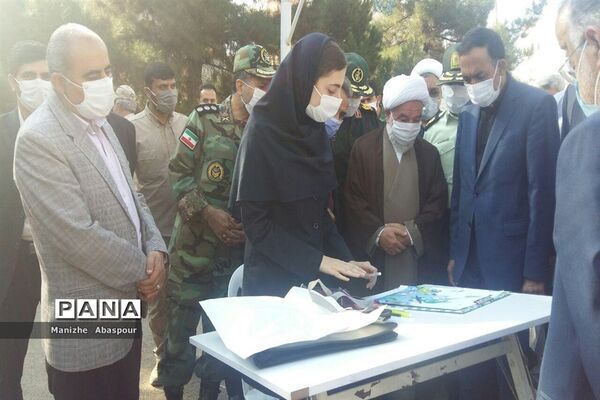 آیین بازگشایی مدارس در هنرستان  دخترانه محمودیه بجنورد