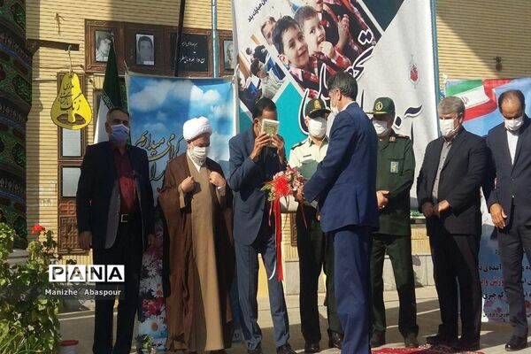 آیین بازگشایی مدارس در هنرستان  دخترانه محمودیه بجنورد